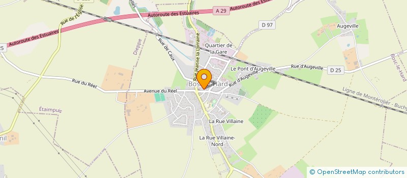 localisation de l'entreprise SCI DE LA COTE  BOSC-LE-HARD