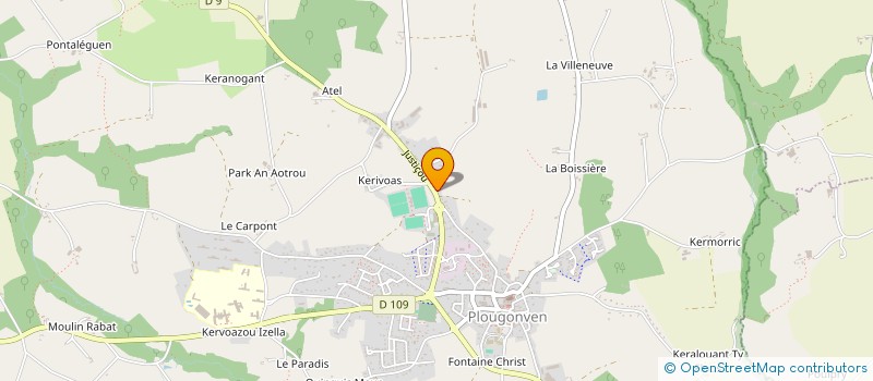 localisation de l'entreprise SCI DE LA COTE  PLOUGONVEN