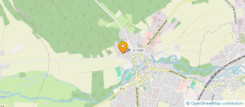localisation de l'entreprise SCI DE LA COTE à IS-SUR-TILLE