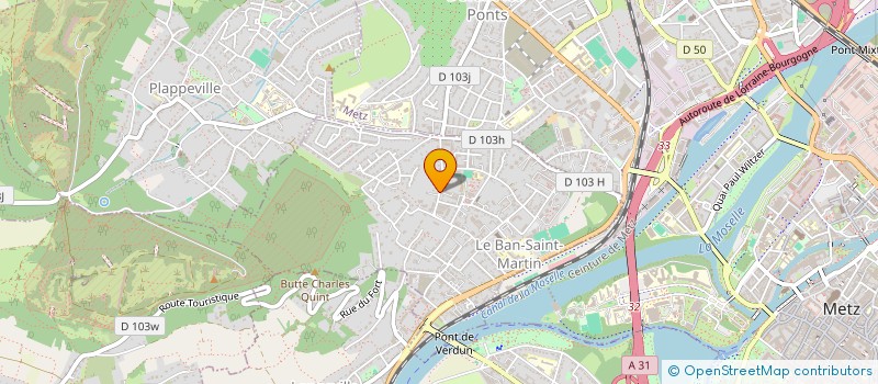 localisation de l'entreprise SCI DE LA COTE à LE BAN-SAINT-MARTIN
