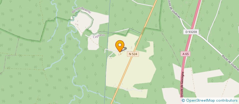 localisation de l'entreprise SCI DE LA COTE BLANCHE  CAPTIEUX