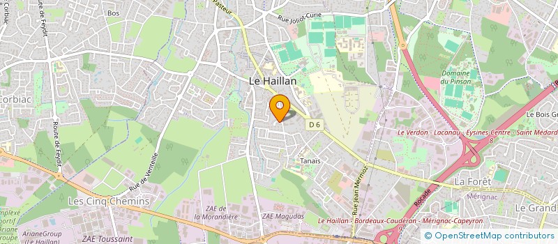 localisation de l'entreprise SCI DE LA COTE D'ARGENT  LE HAILLAN