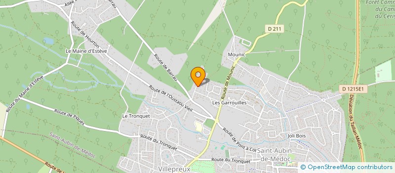 localisation de l'entreprise SCI DE LA COTE D'ARGENT  SAINT-AUBIN-DE-MEDOC