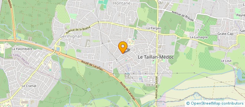 localisation de l'entreprise SCI DE LA COTE D'ARGENT  LE TAILLAN-MEDOC