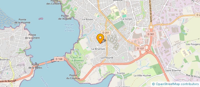 localisation de l'entreprise SCI DE LA COTE D EMERAUDE  SAINT-MALO