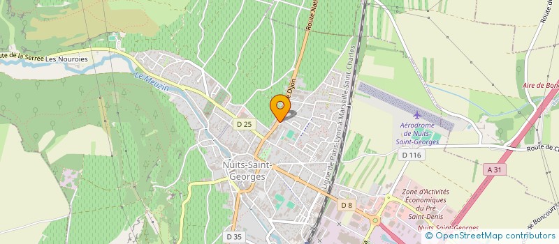 localisation de l'entreprise SCI DE LA COTE DE NUITS à NUITS-SAINT-GEORGES