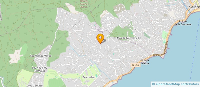 localisation de l'entreprise SCI DE LA COTE DE SUANE à GRIMAUD