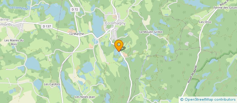 localisation de l'entreprise SCI DE LA COTE ETHEVENON  ECROMAGNY