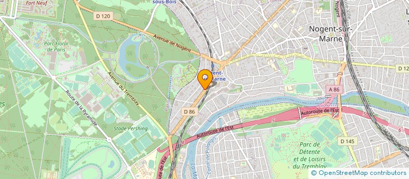 localisation de l'entreprise SCI DE LA COTE LORTIER à NOGENT-SUR-MARNE