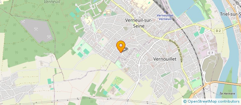 localisation de l'entreprise SCI DE LA COTE NARBONNE  VERNEUIL-SUR-SEINE