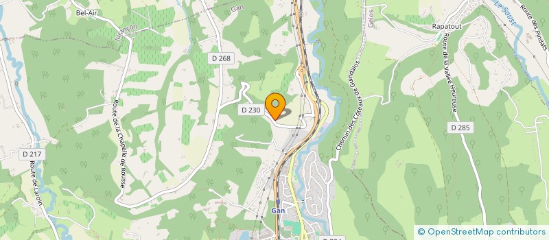 localisation de l'entreprise SCI DE LA COTE PEHAU  GAN