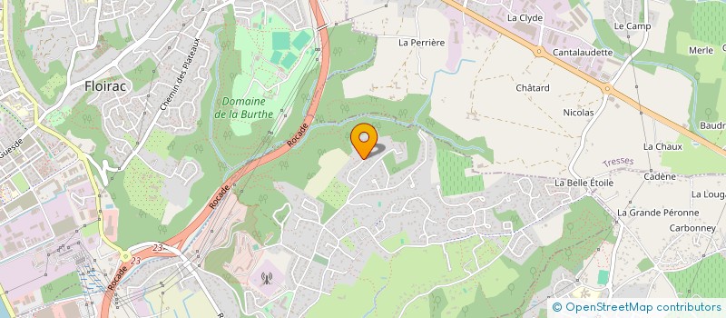 localisation de l'entreprise SCI DE LA COTE ROUGE  BOULIAC