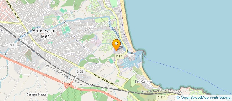 localisation de l'entreprise SCI DE LA COTE VERMEILLE  ARGELES-SUR-MER