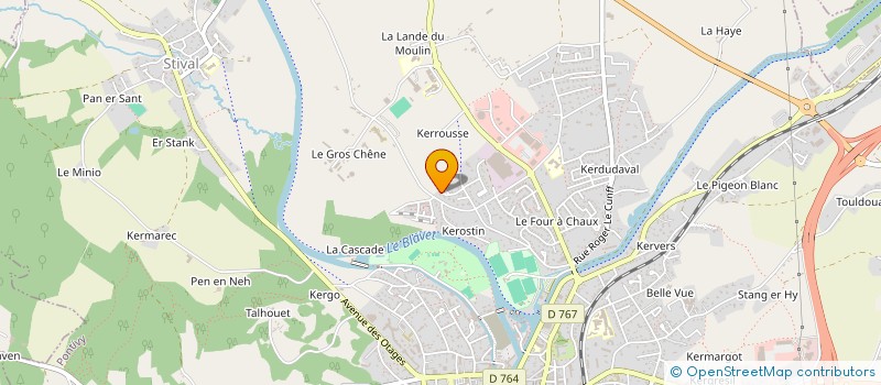 localisation de l'entreprise SCI DE LA COTERETTE  PONTIVY