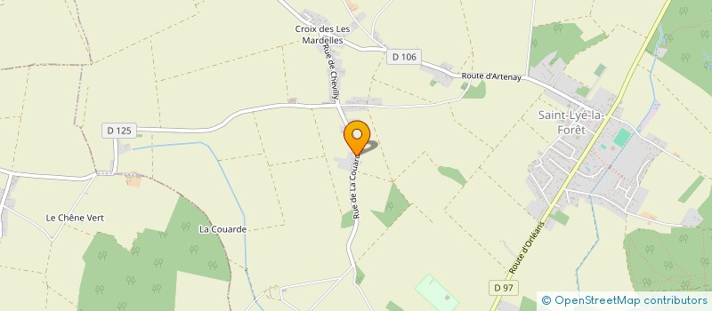 localisation de l'entreprise SCI DE LA COUARDE à SAINT-LYE-LA-FORET