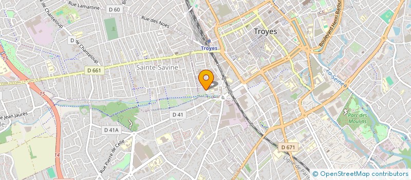 localisation de l'entreprise SCI DE LA COUDRAIE à TROYES