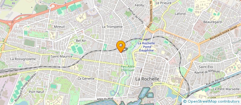 localisation de l'entreprise SCI DE LA COUE  LA ROCHELLE