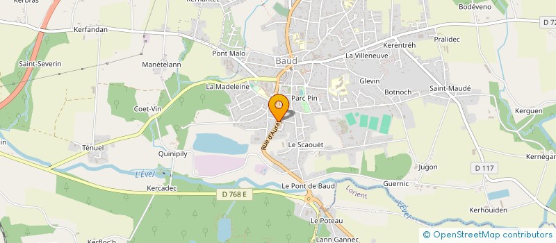 localisation de l'entreprise SCI DE LA COULEE VERTE  BAUD