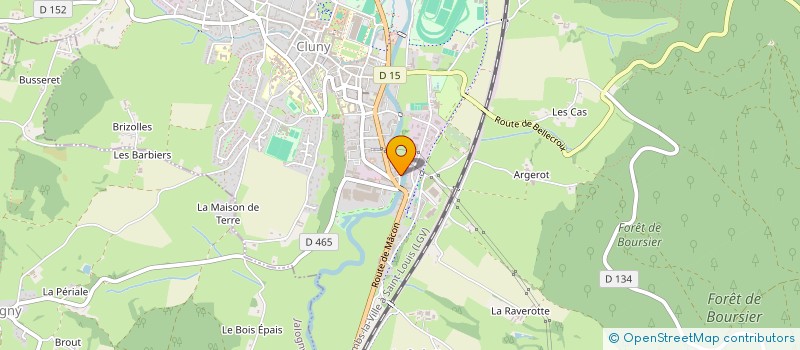 localisation de l'entreprise SCI DE LA COUPEE  CLUNY