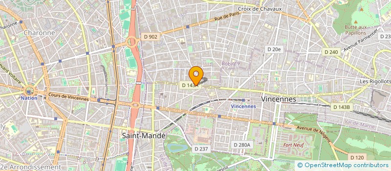 localisation de l'entreprise SCI DE LA COUR à MONTREUIL
