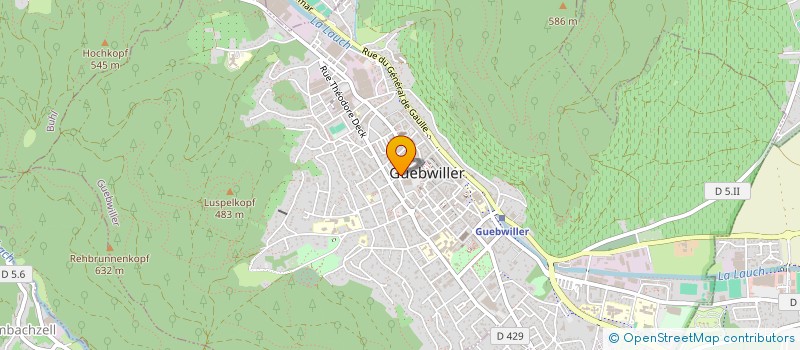 localisation de l'entreprise SCI DE LA COUR FRANCHE  GUEBWILLER