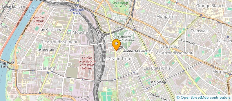 localisation de l'entreprise SCI DE LA COUR GOSSART  LYON