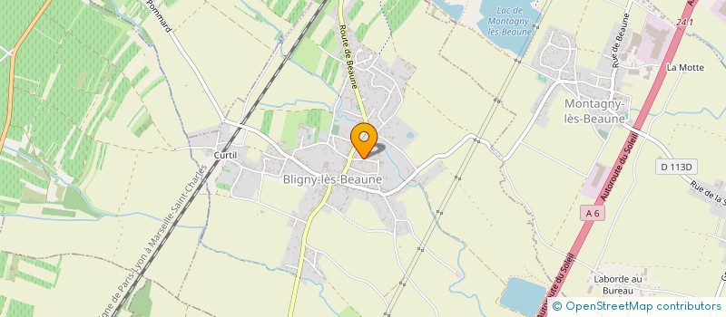 localisation de l'entreprise SCI DE LA COUR VINCENT  BLIGNY-LES-BEAUNE