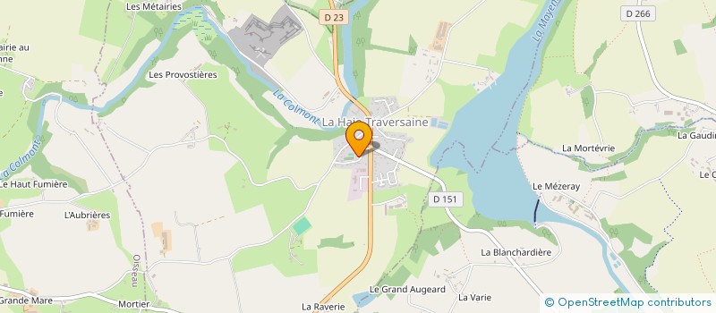 localisation de l'entreprise SCI DE LA COURBE  LA HAIE-TRAVERSAINE