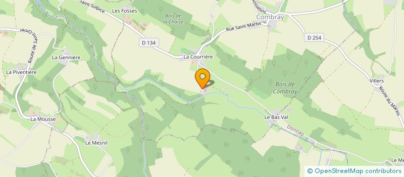 localisation de l'entreprise SCI DE LA COURRIERE  COMBRAY