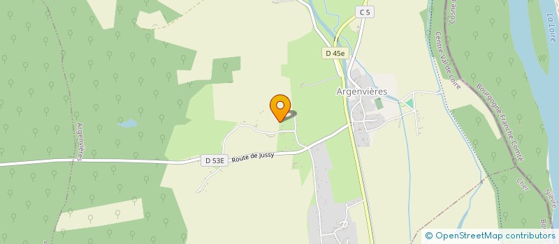 localisation de l'entreprise SCI DE LA COURTINE  ARGENVIERES