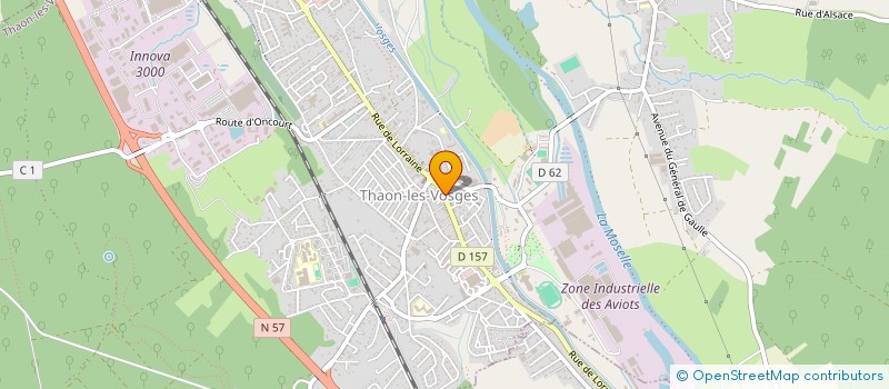 localisation de l'entreprise SCI DE LA COUSETTE  THAON-LES-VOSGES