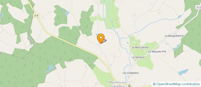 localisation de l'entreprise SCI DE LA COUTANDERIE à MOULINS-SUR-CEPHONS