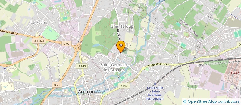 localisation de l'entreprise SCI DE LA COUTURE à SAINT-GERMAIN-LES-ARPAJON
