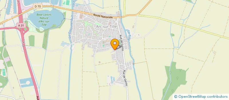 localisation de l'entreprise SCI DE LA CRAS D'ARC  ARC-SUR-TILLE