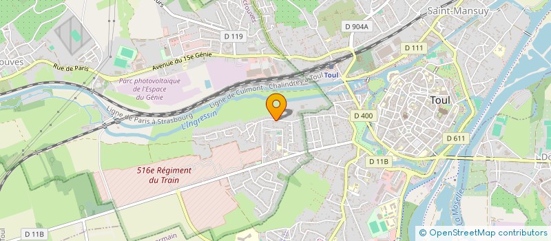 localisation de l'entreprise SCI DE LA CREIL  ECROUVES