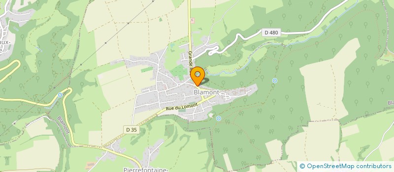 localisation de l'entreprise SCI DE LA CREUSE  BLAMONT