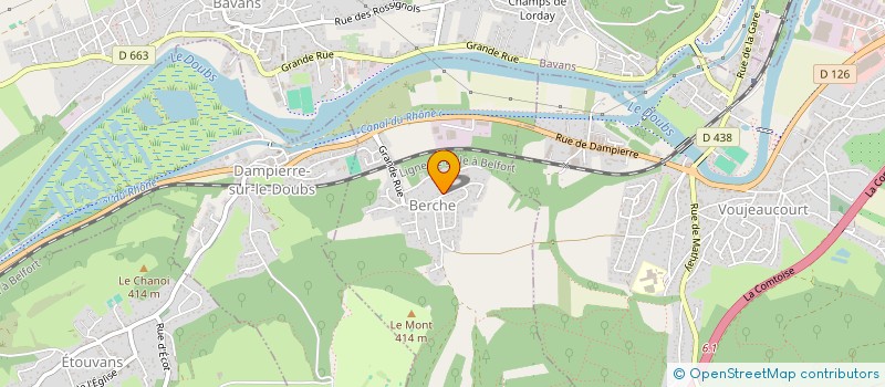 localisation de l'entreprise SCI DE LA CREUSE CHARTRON  BERCHE