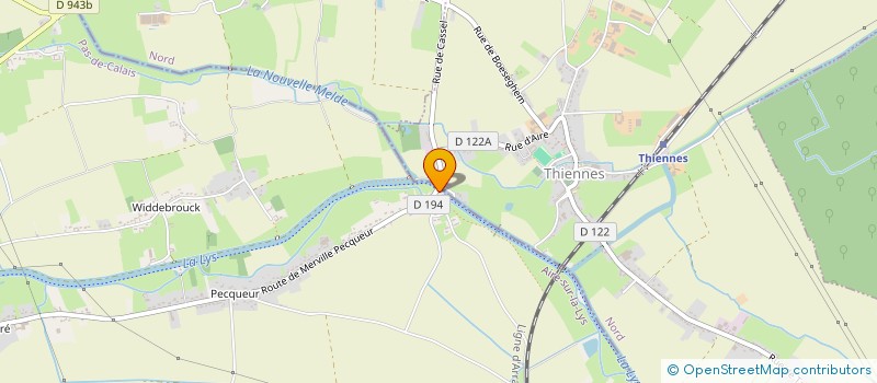 localisation de l'entreprise SCI DE LA CREVETTE  AIRE-SUR-LA-LYS