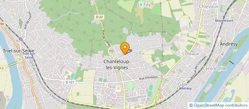 localisation de l'entreprise SCI DE LA CRIQUE  CHANTELOUP-LES-VIGNES
