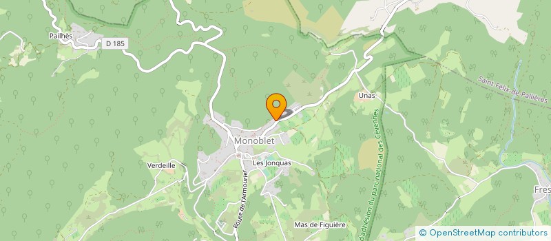 localisation de l'entreprise SCI DE LA CROISETTE  ST HIPPOLYTE DU FORT