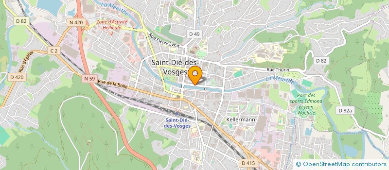localisation de l'entreprise SCI DE LA CROISETTE à SAINT-DIE-DES-VOSGES