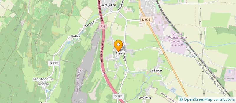 localisation de l'entreprise SCI DE LA CROISETTE  SENNECEY-LE-GRAND