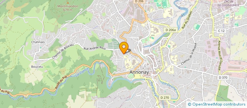 localisation de l'entreprise SCI DE LA CROISETTE à ANNONAY