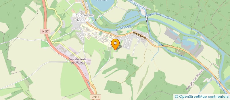 localisation de l'entreprise SCI DE LA CROISETTE BLANQUIN  FLAVIGNY-SUR-MOSELLE