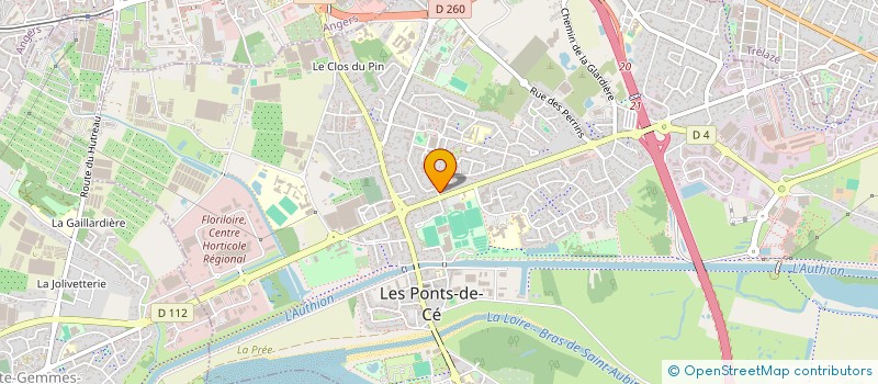 localisation de l'entreprise SCI DE LA CROIX  LES PONTS-DE-CE