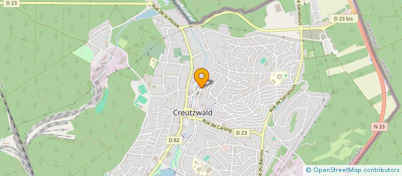 localisation de l'entreprise SCI DE LA CROIX  CREUTZWALD