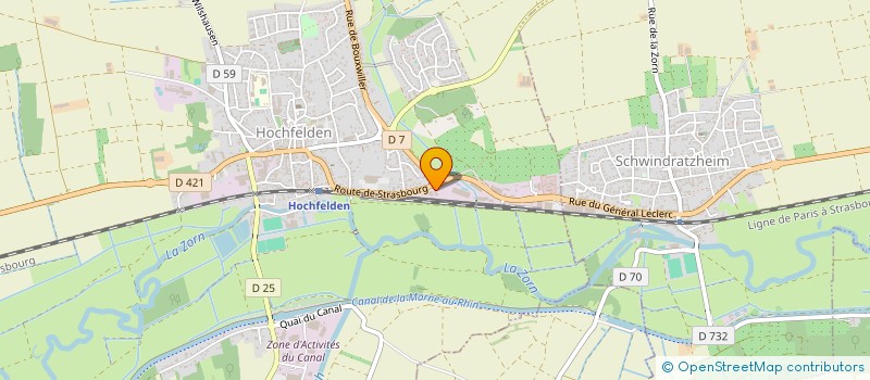 localisation de l'entreprise SCI DE LA CROIX  HOCHFELDEN