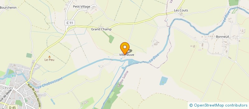 localisation de l'entreprise SCI DE LA CROIX  LEZAY