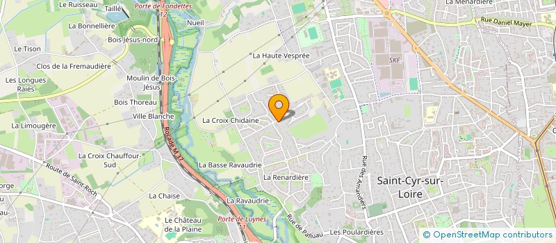 localisation de l'entreprise SCI DE LA CROIX  SAINT-CYR-SUR-LOIRE