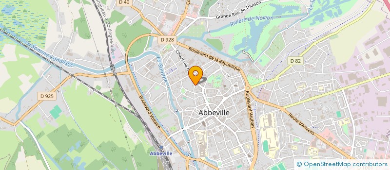 localisation de l'entreprise SCI DE LA CROIX à ABBEVILLE
